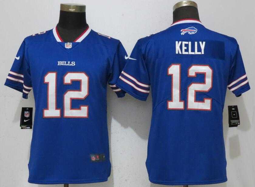 Women Nike Bills 12 Jim Kelly Blue Vapor Untouchable Limited Jersey,We sell and wholesale Women Nike Bills 12 Jim Kelly Blue Vapor Untouchable Limited Jersey on line form chian!